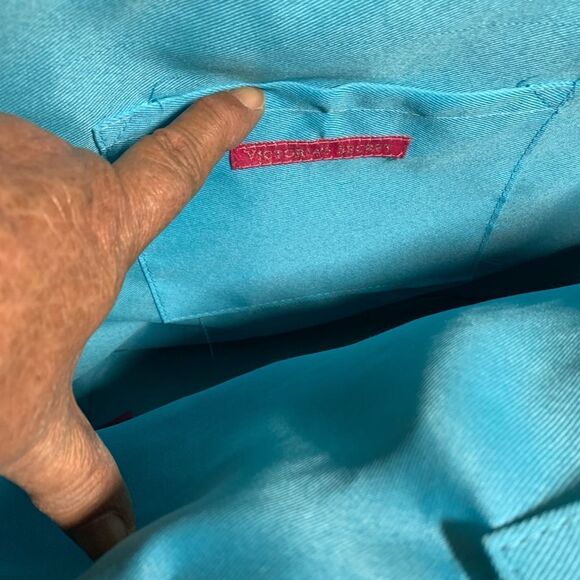 NWT Large Victorias Secret Straw Tote Shopper Orange w/ Gold Tone Handle Gorgeou - Picture 7 of 7